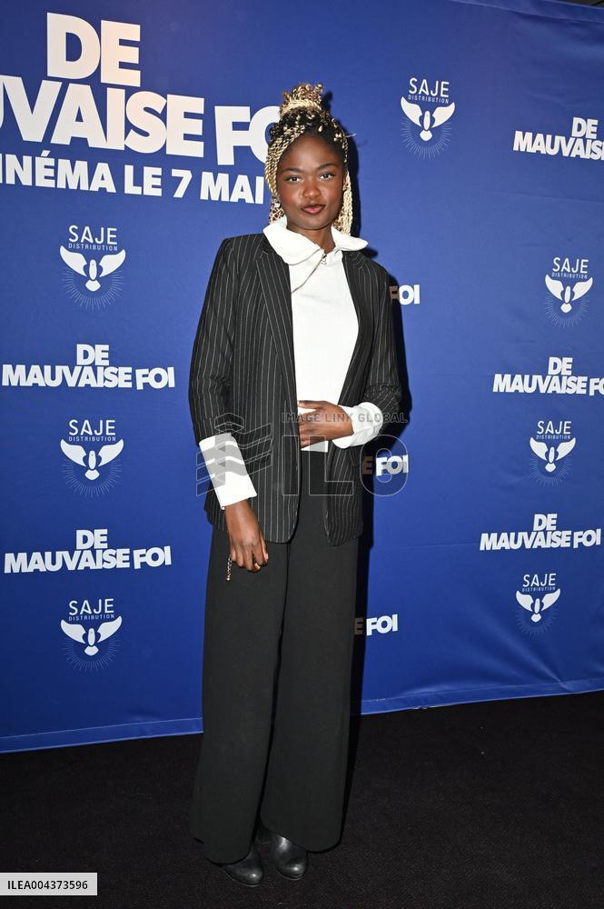 Premiere of De Mauvaise Foi - Paris