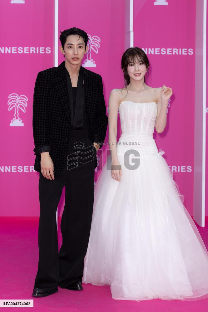 8th Canneseries Festival closing ceremony pink carpet
