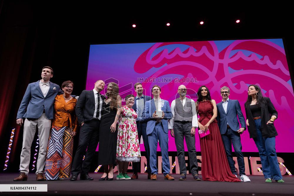 Prizes Ceremony of The 8th Canneseries Festival - Cannes