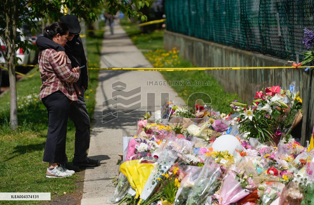 Vancouver Car Crash Aftermath - Canada