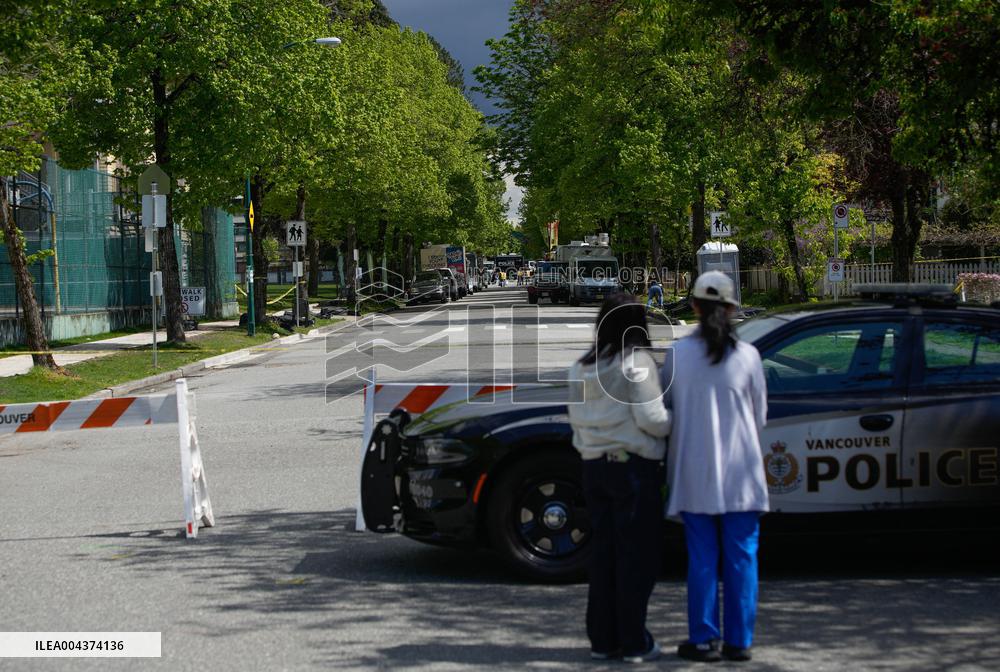 Vancouver Car Crash Aftermath - Canada