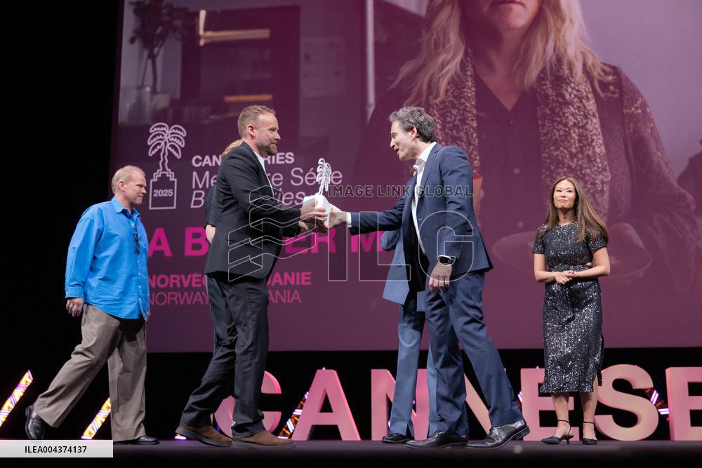 Prizes Ceremony of The 8th Canneseries Festival - Cannes