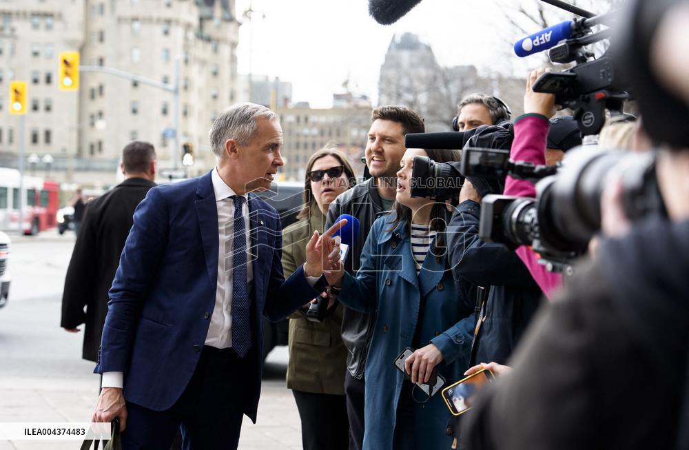 Mark Carney Arrives at The Office of The Prime Minister - Ottawa