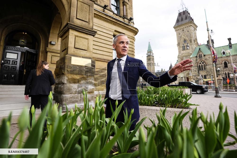 Mark Carney Arrives at The Office of The Prime Minister - Ottawa