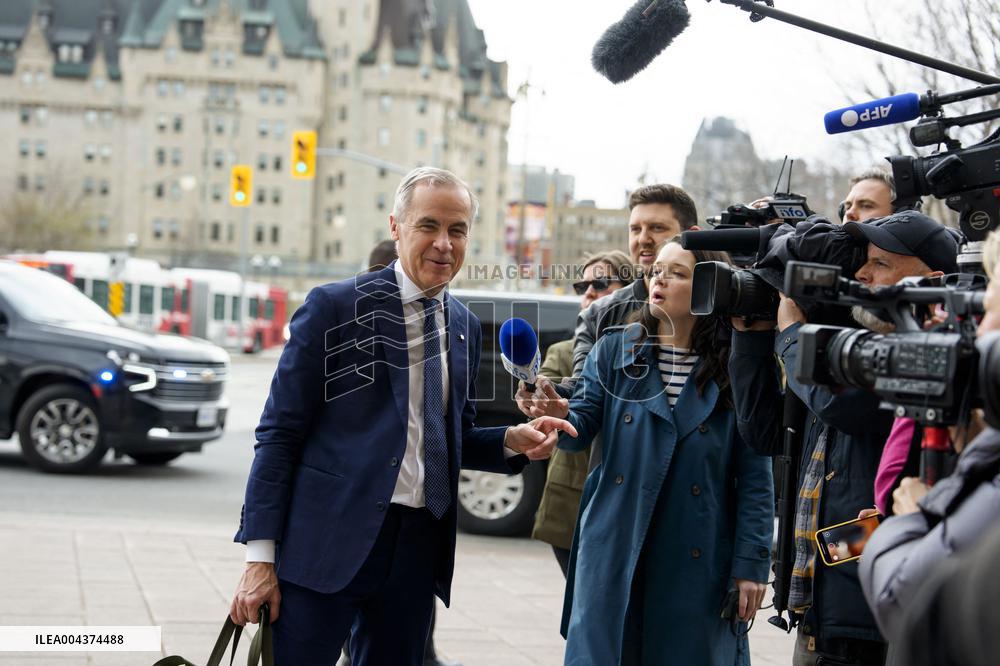 Mark Carney Arrives at The Office of The Prime Minister - Ottawa
