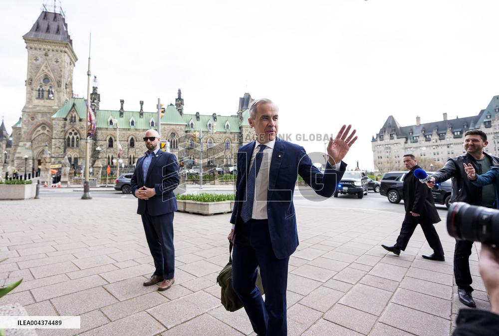 Mark Carney Arrives at The Office of The Prime Minister - Ottawa