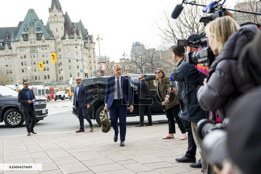Mark Carney Arrives at The Office of The Prime Minister - Ottawa
