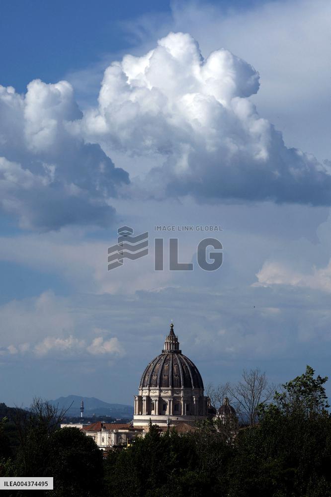 Panorama of The Dome of St Peter s Awaiting the Conclave - Vatican