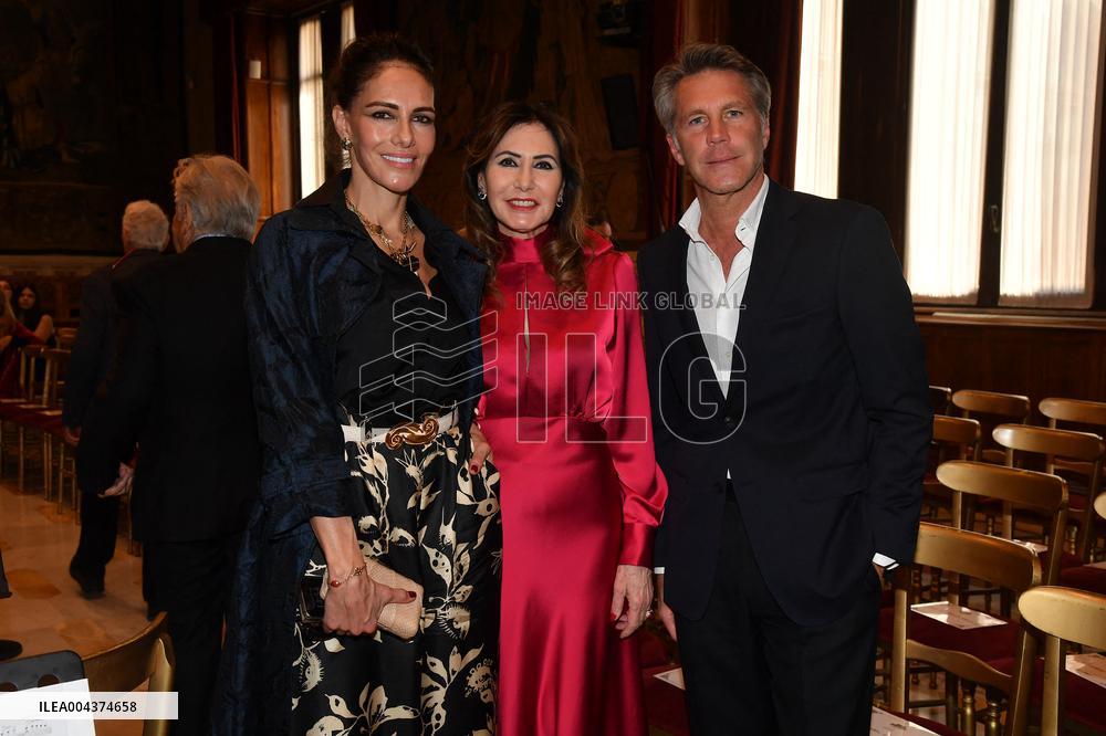 Emanuele Filiberto of Savoy and Adriana Abascal at Concert for Peace of Omar Harfouch - Rome