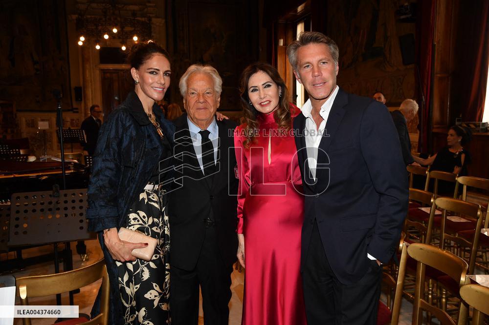 Emanuele Filiberto of Savoy and Adriana Abascal at Concert for Peace of Omar Harfouch - Rome