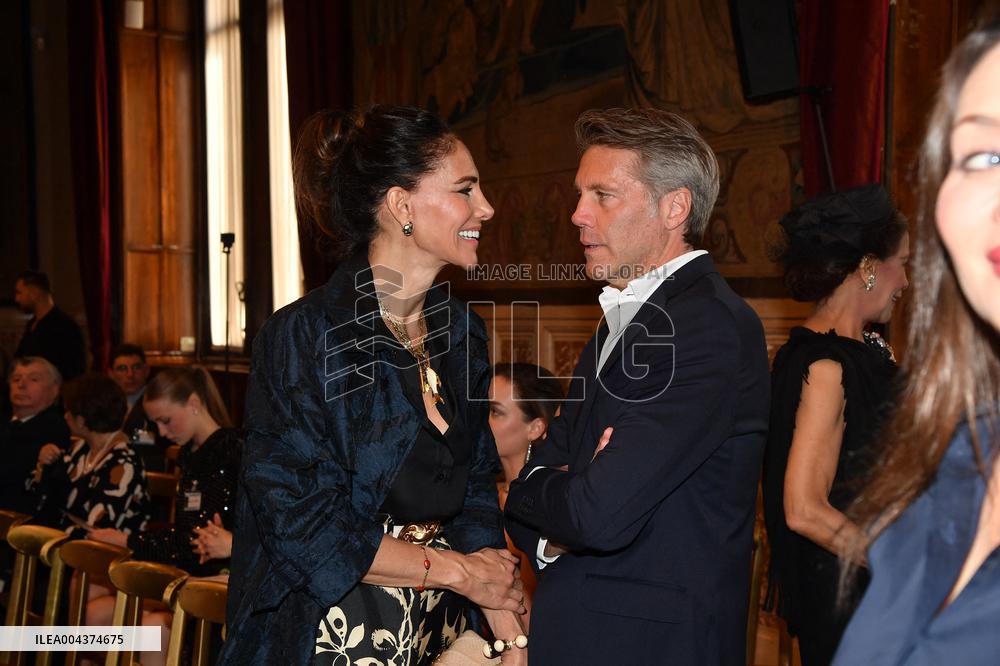 Emanuele Filiberto of Savoy and Adriana Abascal at Concert for Peace of Omar Harfouch - Rome