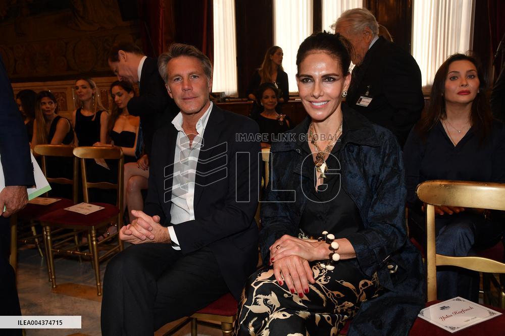 Emanuele Filiberto of Savoy and Adriana Abascal at Concert for Peace of Omar Harfouch - Rome