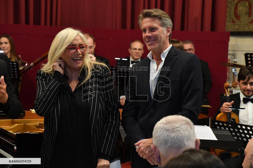 Emanuele Filiberto of Savoy and Adriana Abascal at Concert for Peace of Omar Harfouch - Rome