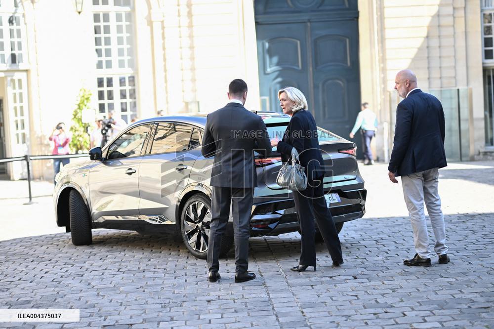 PM Meets Jordan Bardella and Marine Le Pen - Paris