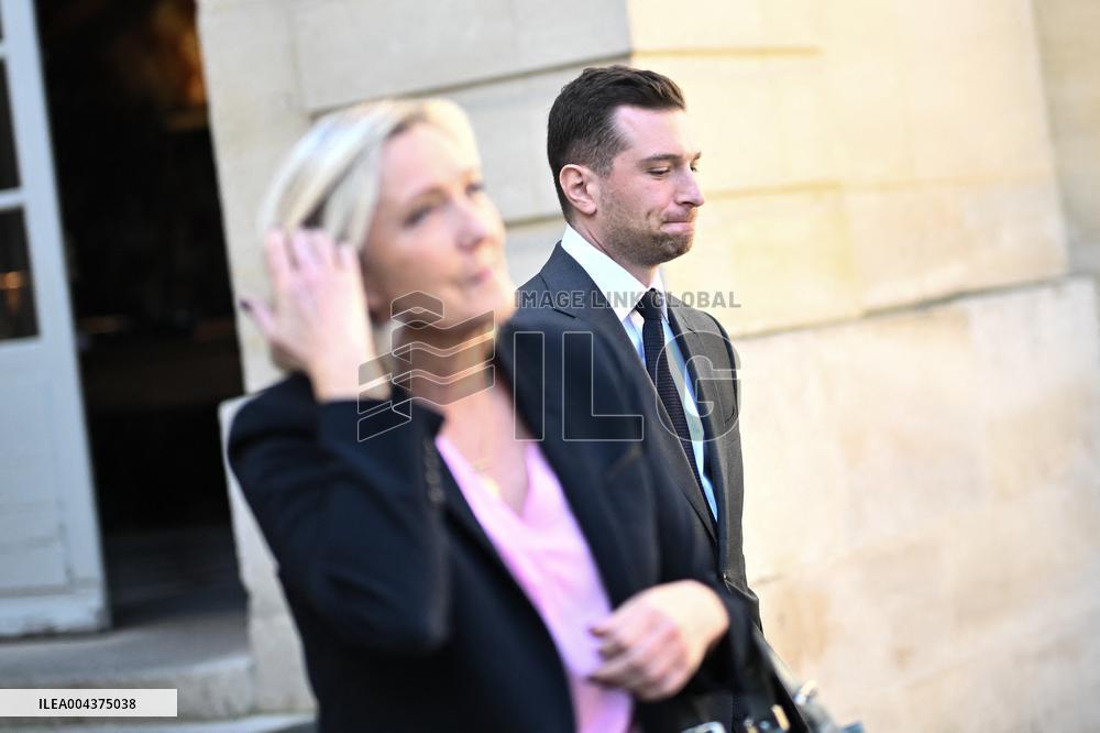 PM Meets Jordan Bardella and Marine Le Pen - Paris
