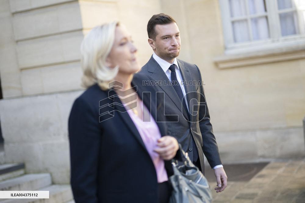 PM Meets Jordan Bardella and Marine Le Pen - Paris