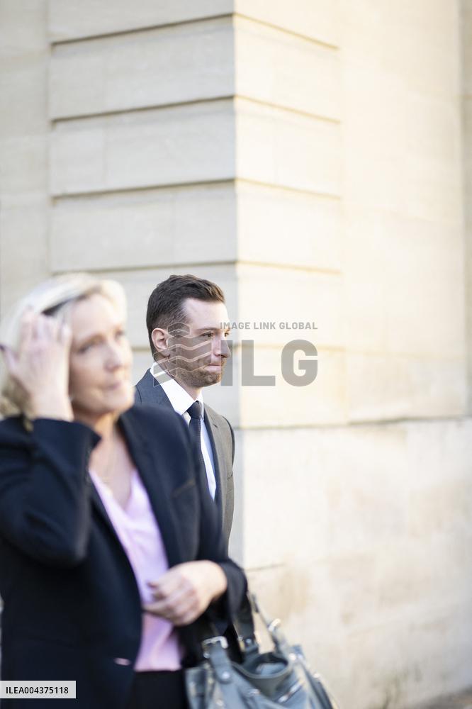 PM Meets Jordan Bardella and Marine Le Pen - Paris