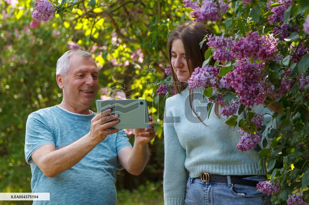 Lilacs bloom at Kyiv's Hryshko Botanical Garden