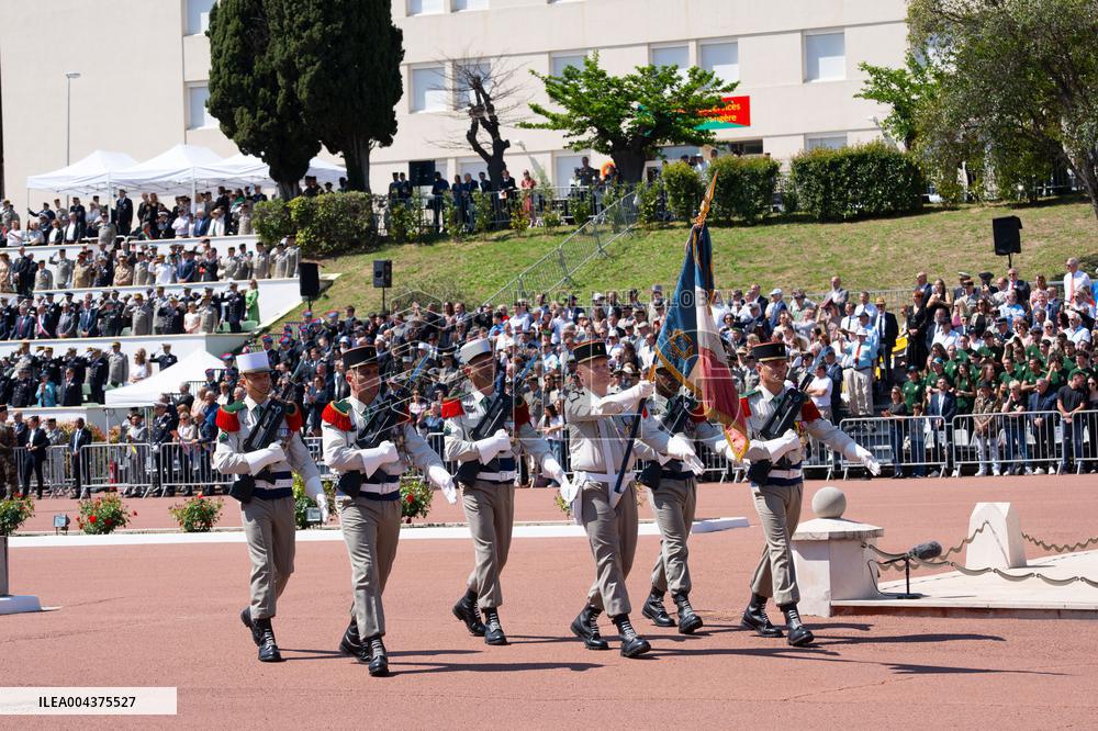 French Foreign Legion on Parade For the Cameron Day - Aubagne
