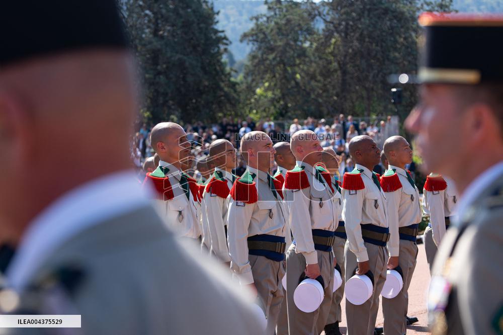 French Foreign Legion on Parade For the Cameron Day - Aubagne