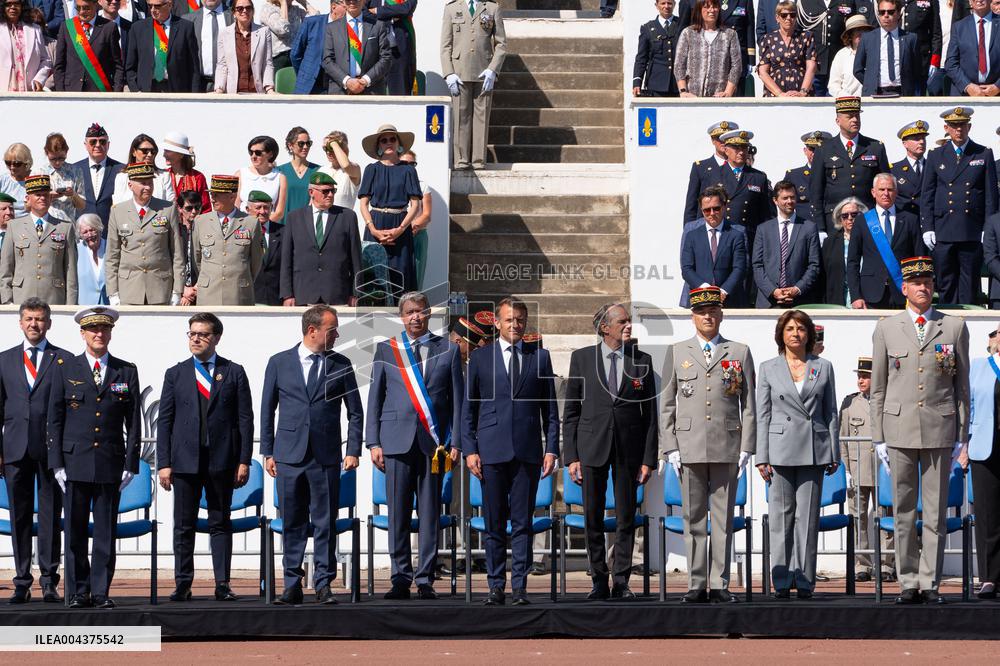 French Foreign Legion on Parade For the Cameron Day - Aubagne