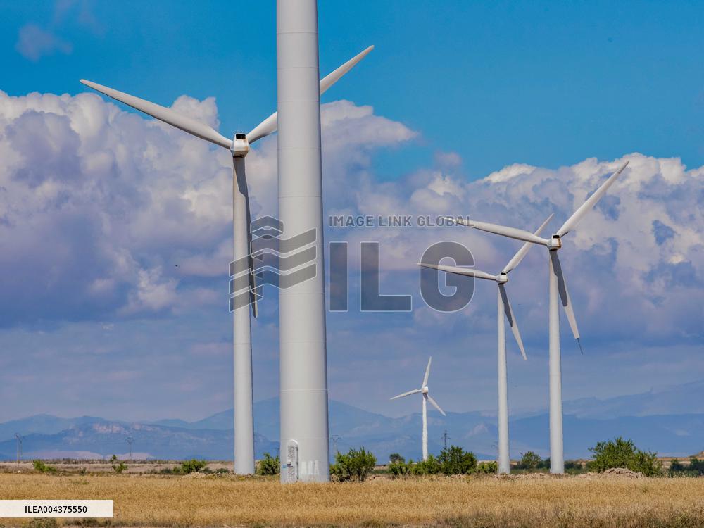 Wind Farm In  Zaragoza - Spain