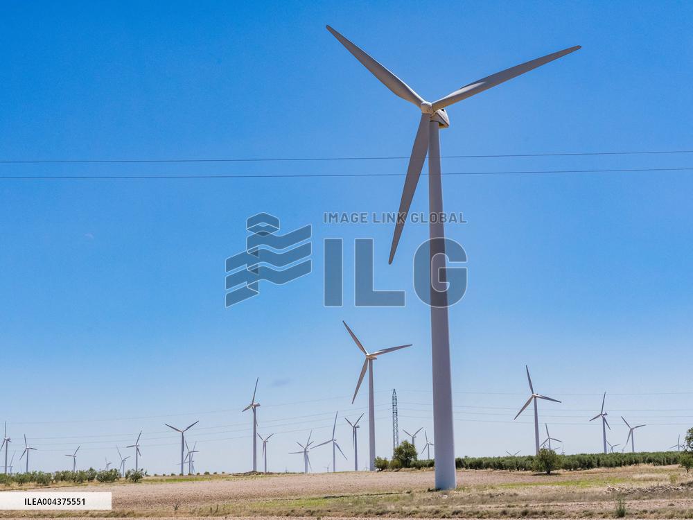 Wind Farm In  Zaragoza - Spain