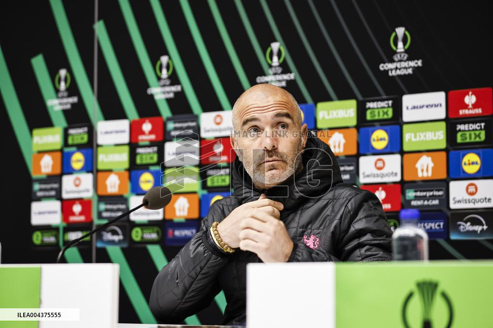 SOCCER CONFERENCE LEAGUE CHELSEA PRESS CONFERENCE