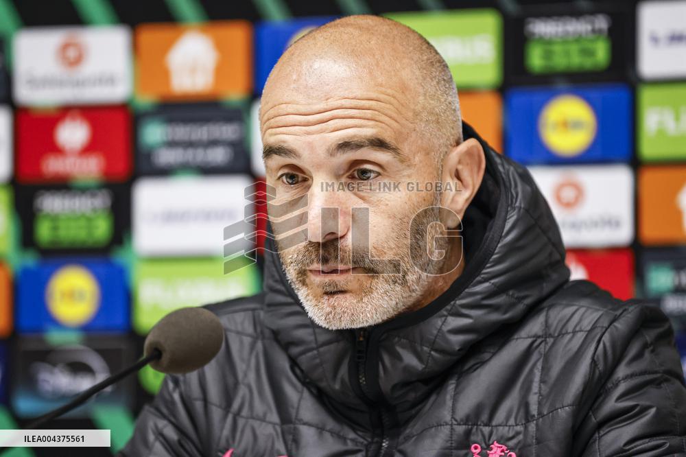 SOCCER CONFERENCE LEAGUE CHELSEA PRESS CONFERENCE