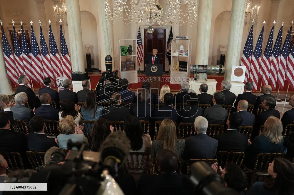 President Trump Speaks at Investing in America Event at the White House