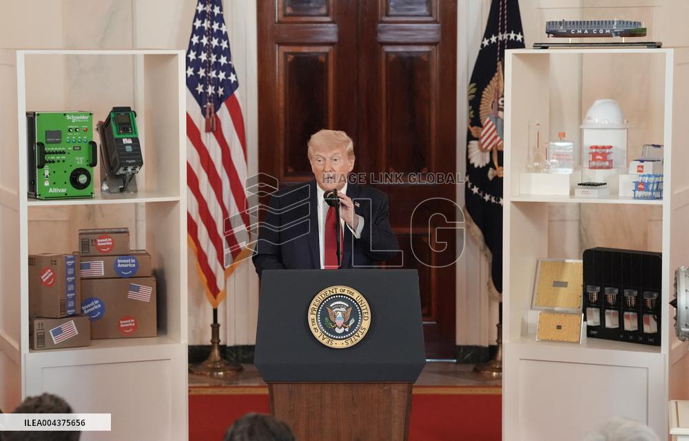 President Trump Speaks at Investing in America Event at the White House