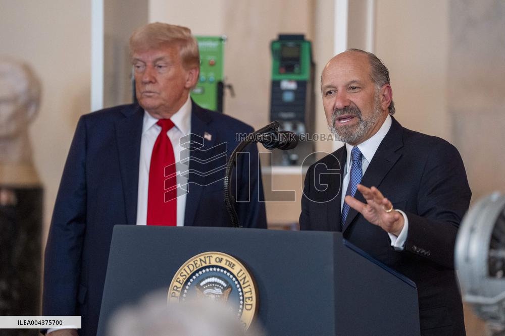 U.S. President Donald Trump Gives Remarks on Investing in America