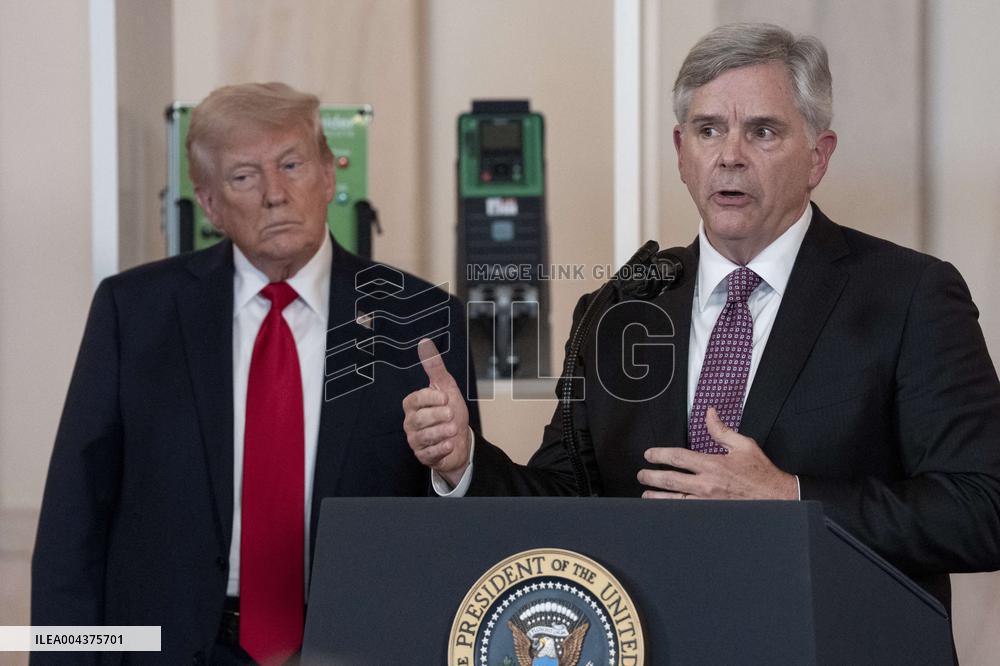 U.S. President Donald Trump Gives Remarks on Investing in America