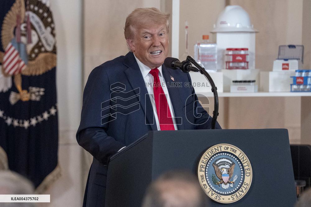 U.S. President Donald Trump Gives Remarks on Investing in America