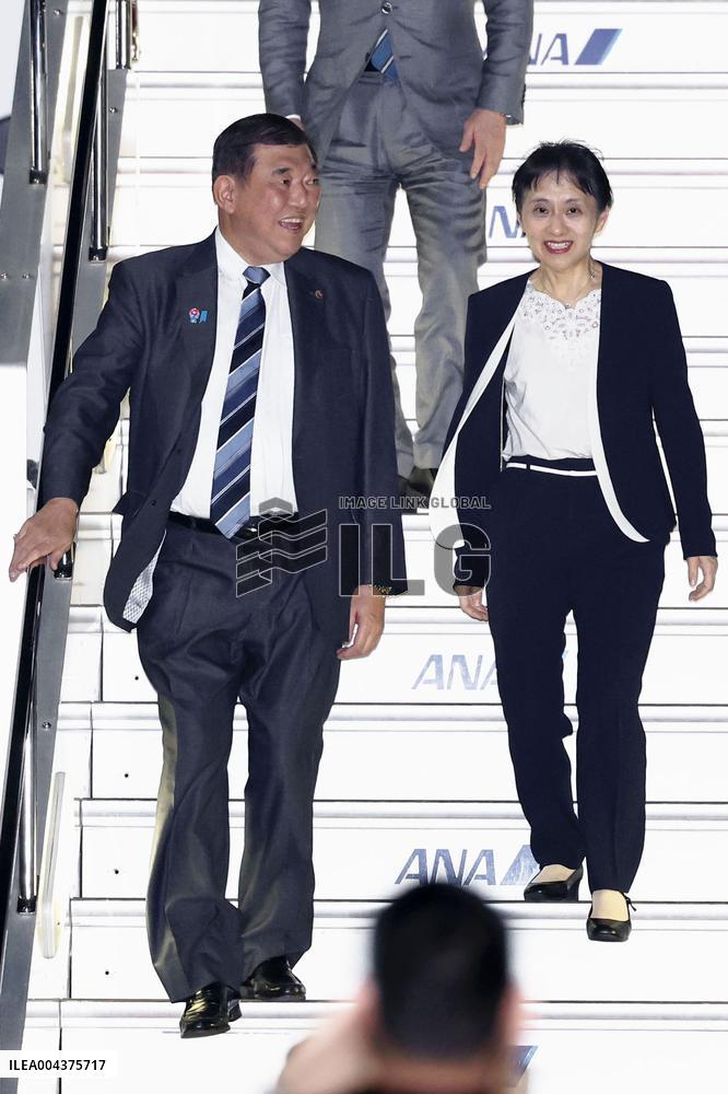 Japan PM Ishiba returns from Southeast Asia