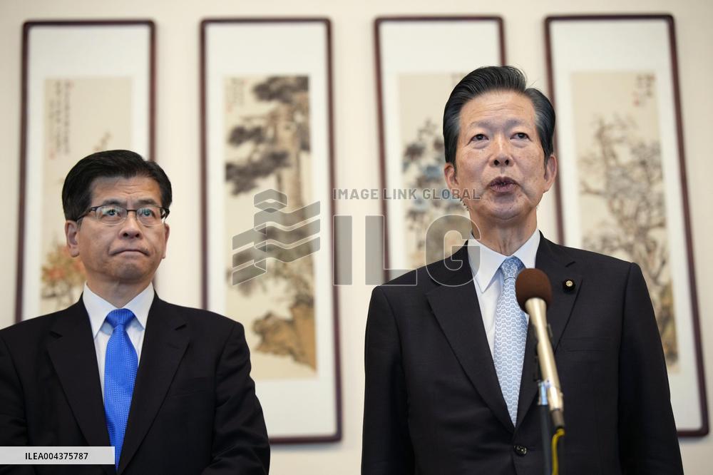 Ex-Komeito party head in Beijing