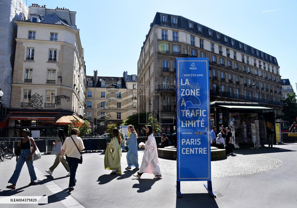 Illustration Limited Traffic Zone - Paris