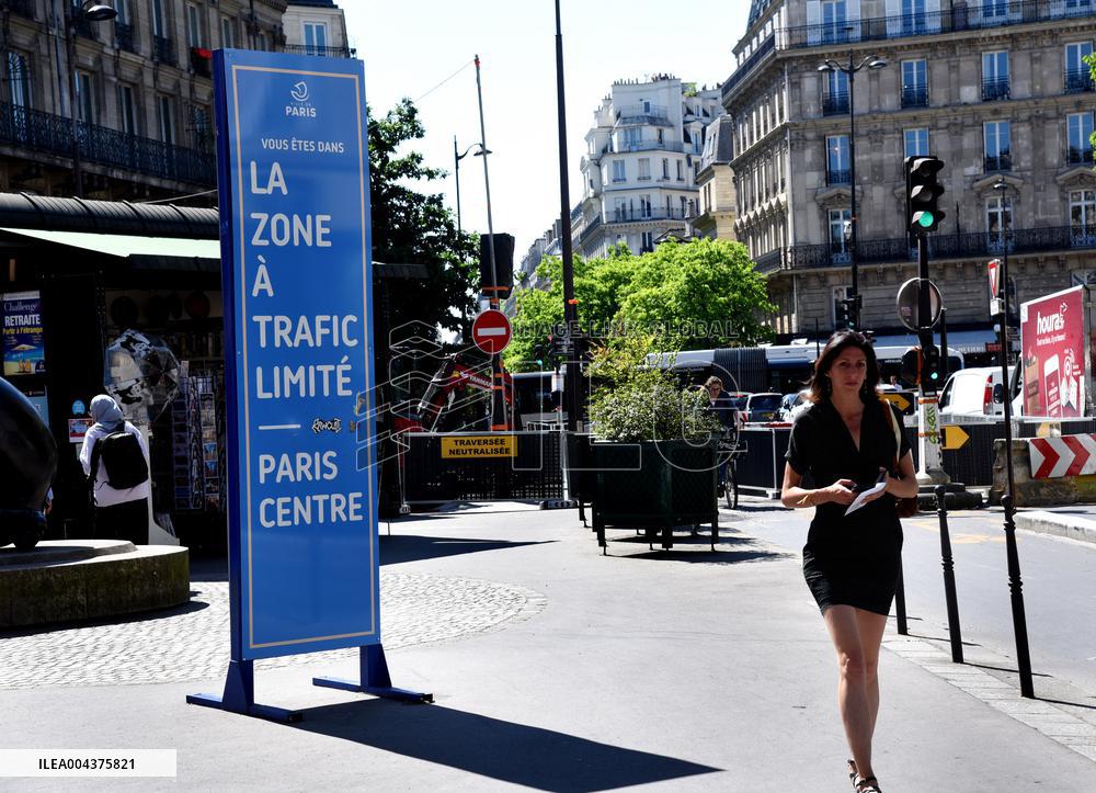 Illustration Limited Traffic Zone - Paris