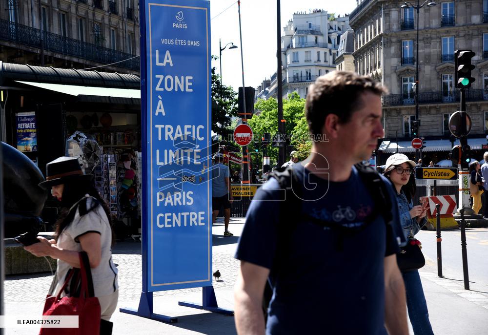 Illustration Limited Traffic Zone - Paris