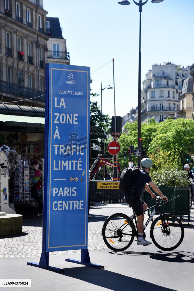 Illustration Limited Traffic Zone - Paris