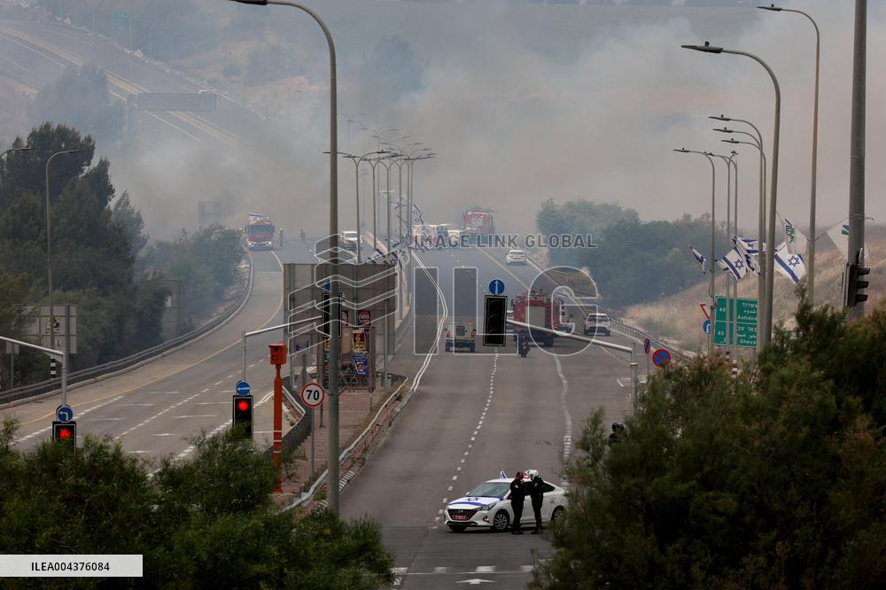 Wildfires Rage Outside Jerusalem - Israel