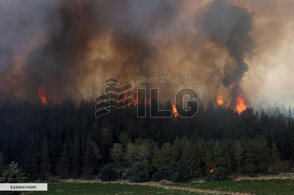 Wildfires Rage Outside Jerusalem - Israel