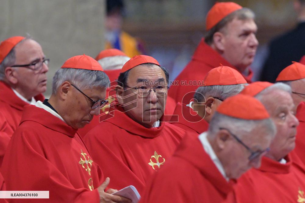 Mass On Fifth Days of Mourning for Late Pope Francis - Vatican