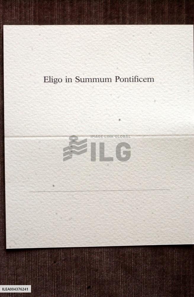 File - Conclave at the Vatican