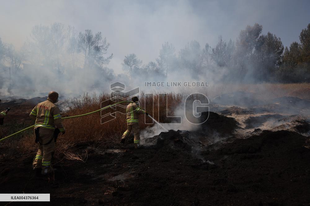 Wildfires Rage Outside Jerusalem - Israel