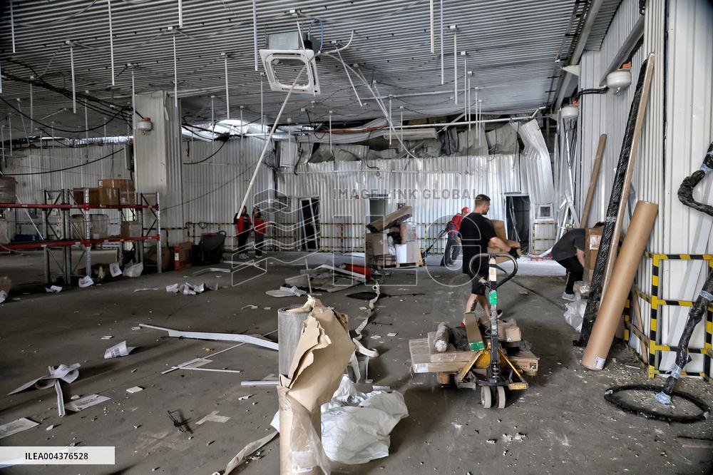 Russian drone strikes Nova Poshta department in Odesa