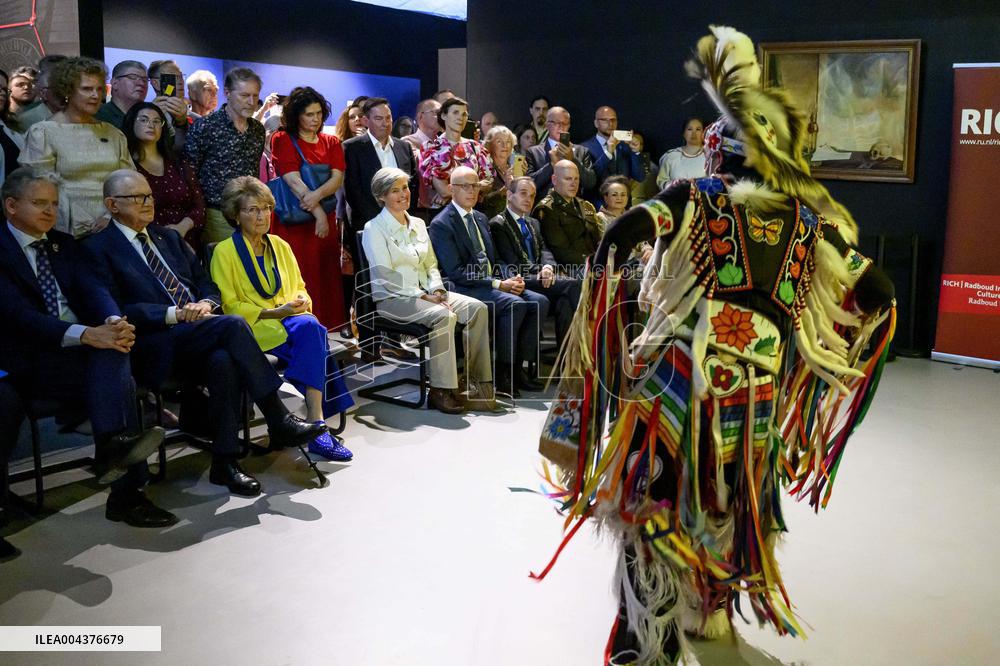 Princess Margriet Opens Exhibition Indigenous Liberators - Netherlands
