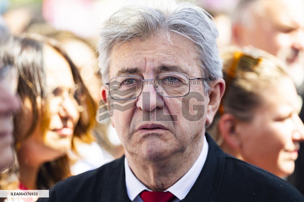 Politicians at May Day Rally - Paris