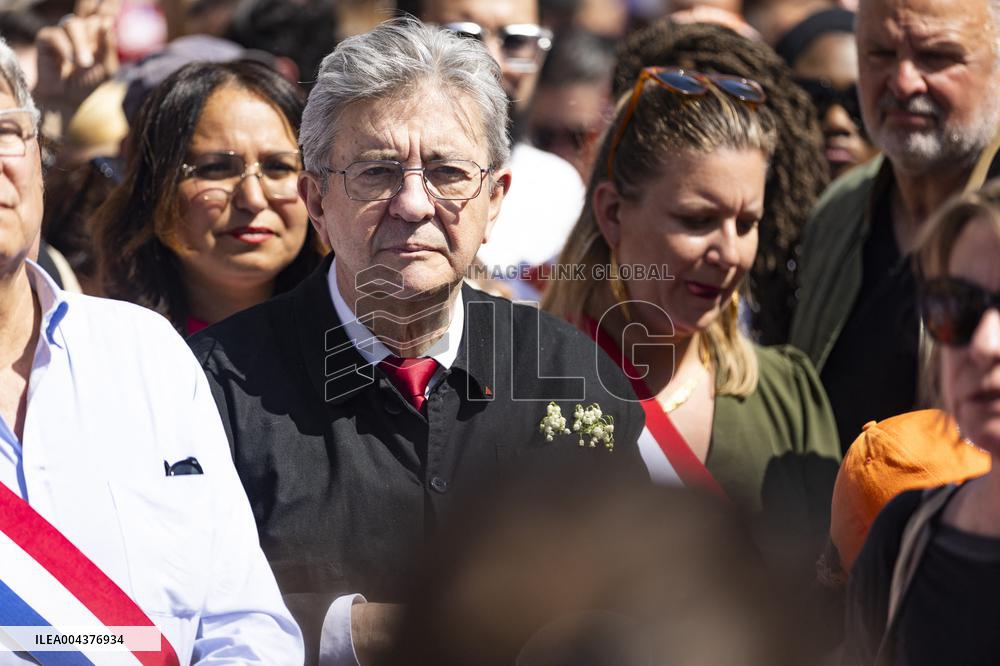 Politicians at May Day Rally - Paris
