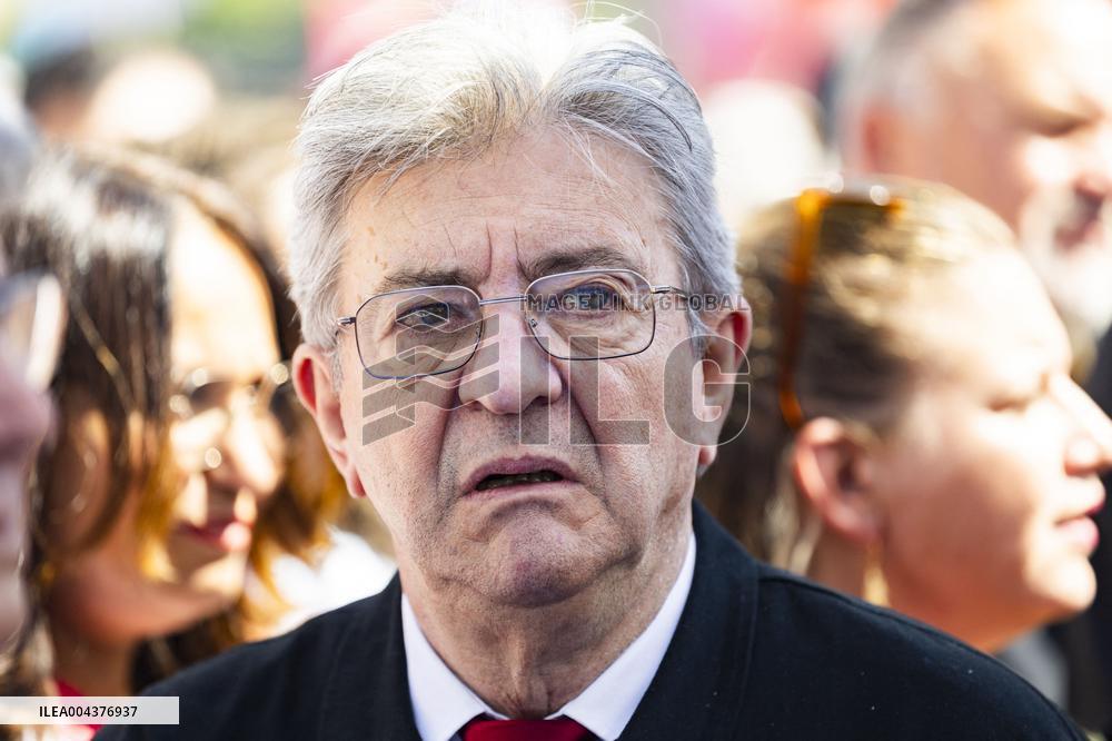 Politicians at May Day Rally - Paris